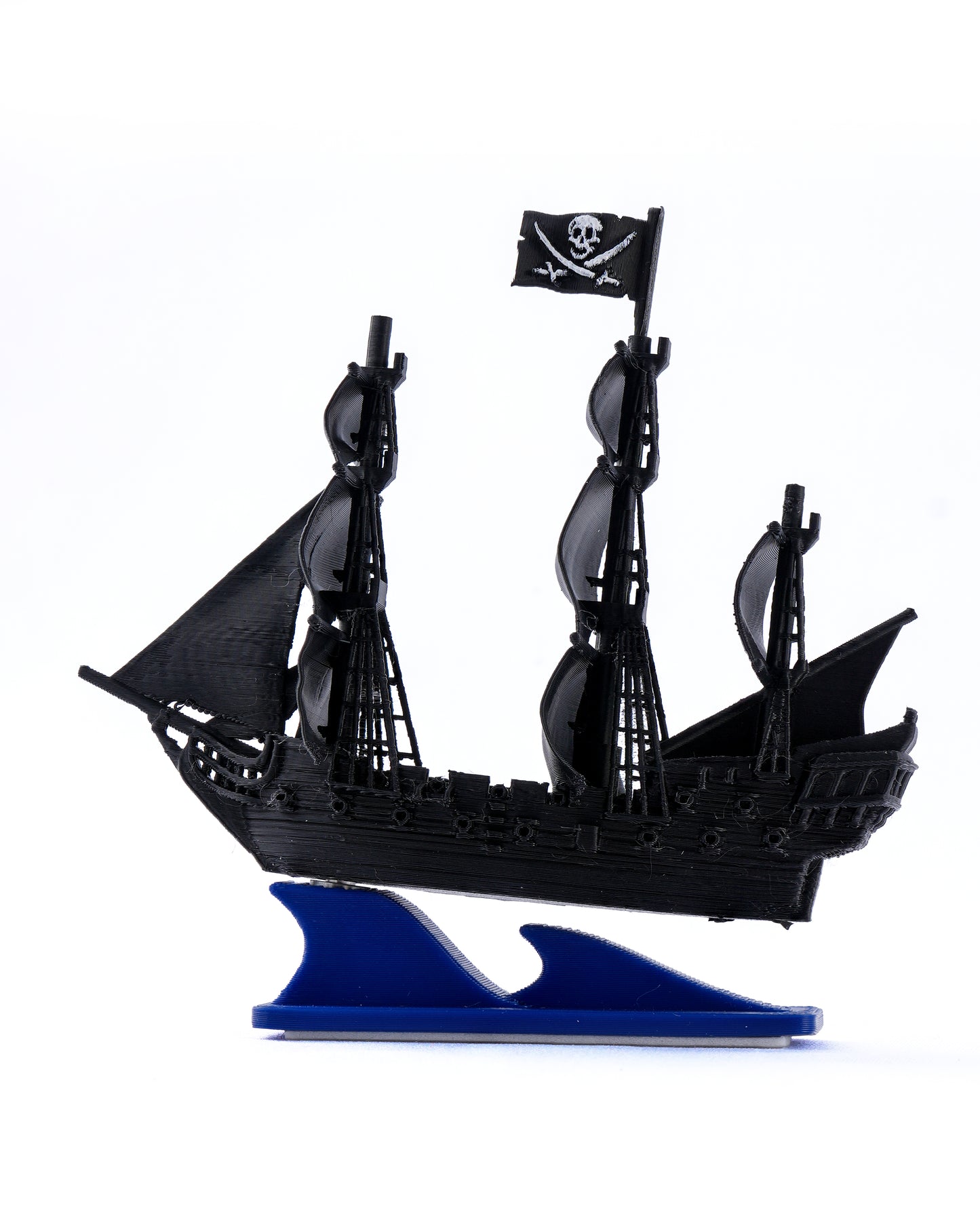 Black Galleon — Pirate Ship Car Dashboard Ornament
