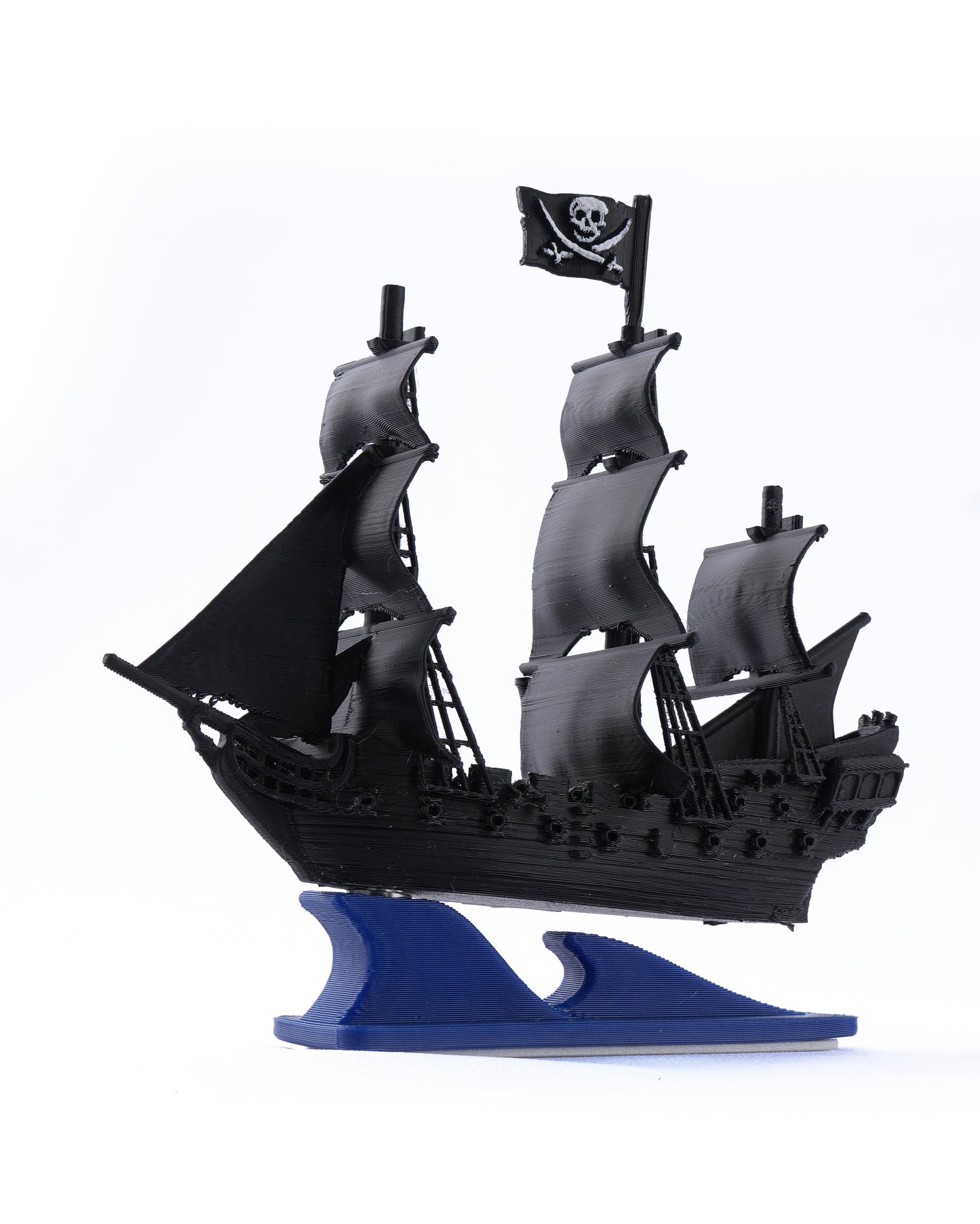 Black Galleon — Pirate Ship Car Dashboard Ornament